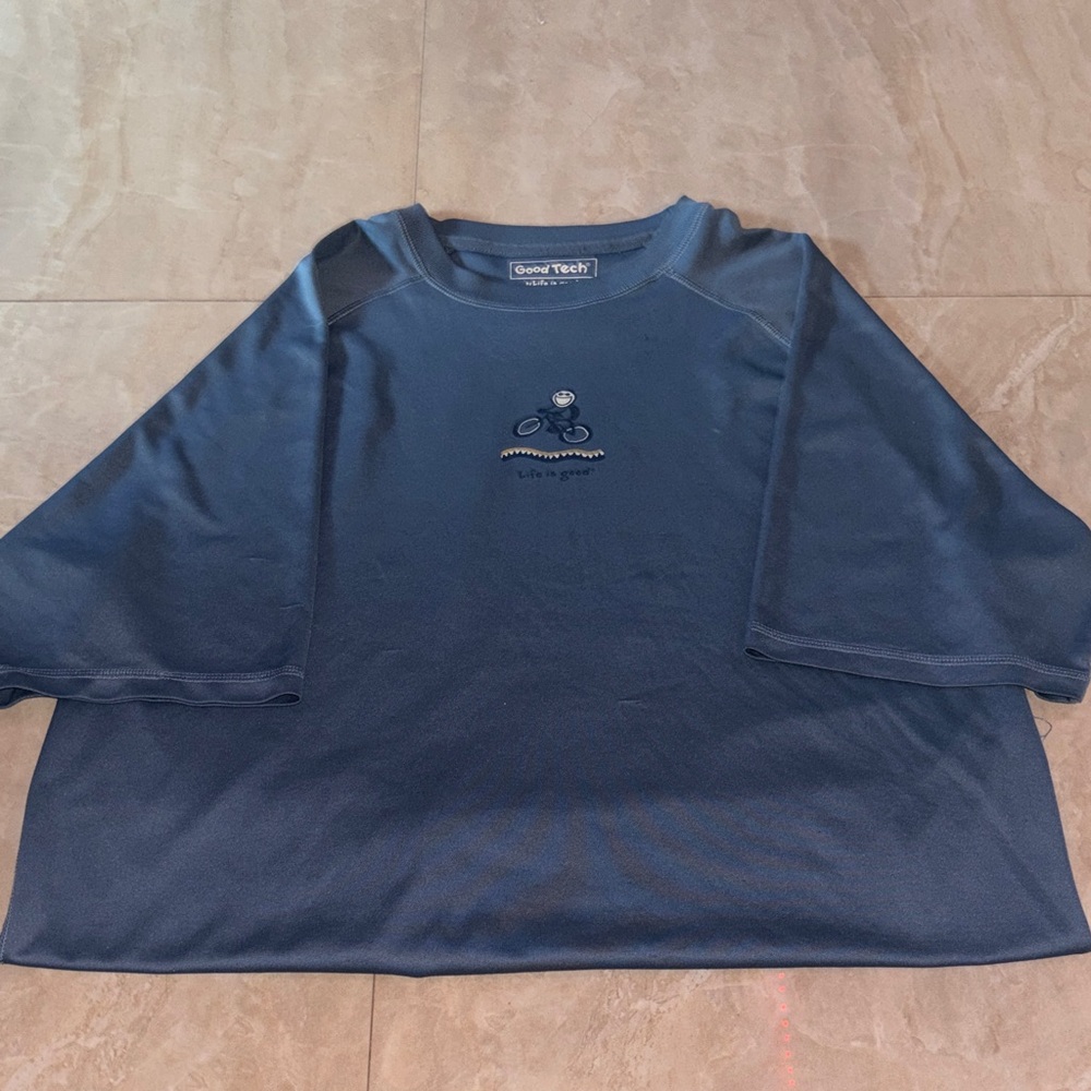 Life Is Good Blue Short Sleeve Tee